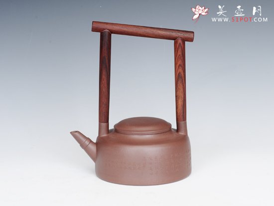 紫砂壶图片：君悦提梁壶 - 宜兴紫砂壶网