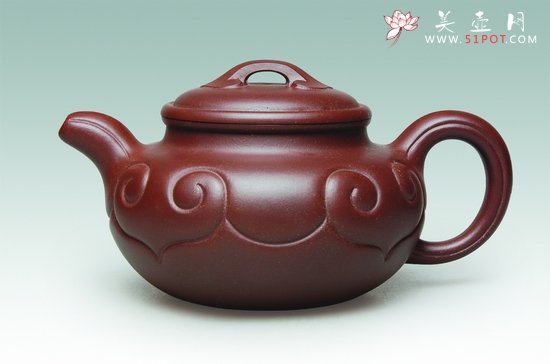 紫砂壶图片：仿古如意2 - 宜兴紫砂壶网