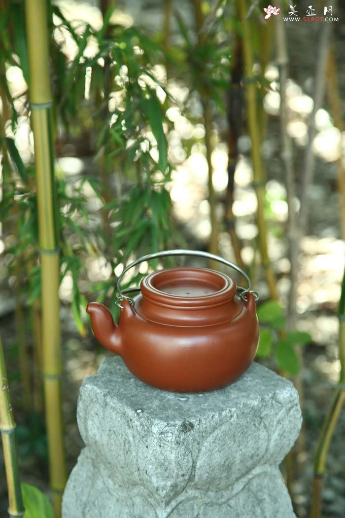 紫砂壶图片：蛋包 朱泥 - 宜兴紫砂壶网