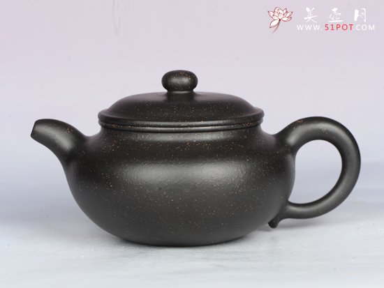 紫砂壶图片：黑金沙仿古 - 宜兴紫砂壶网