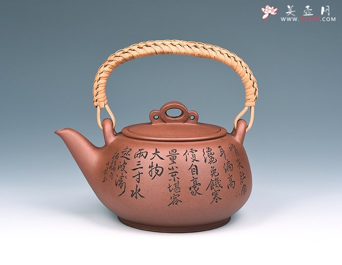 紫砂壶图片：板桥提梁 - 宜兴紫砂壶网