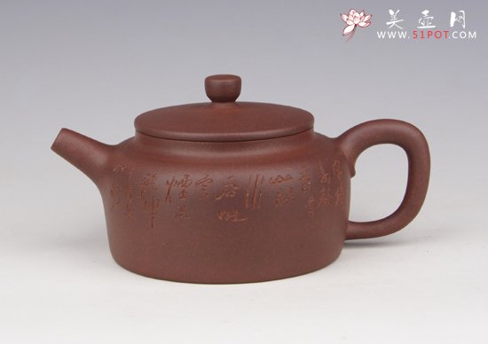紫砂壶图片：桑扁(全手工) - 宜兴紫砂壶网