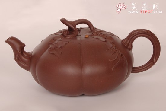 紫砂壶图片：秋瓜 - 宜兴紫砂壶网