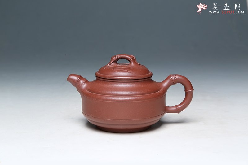 紫砂壶图片：双线竹鼓 - 宜兴紫砂壶网