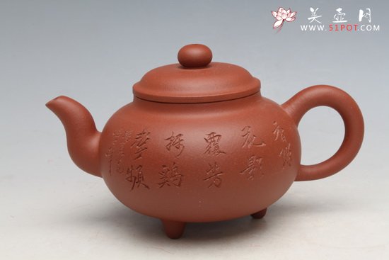 紫砂壶图片：柿鼎壶 - 宜兴紫砂壶网