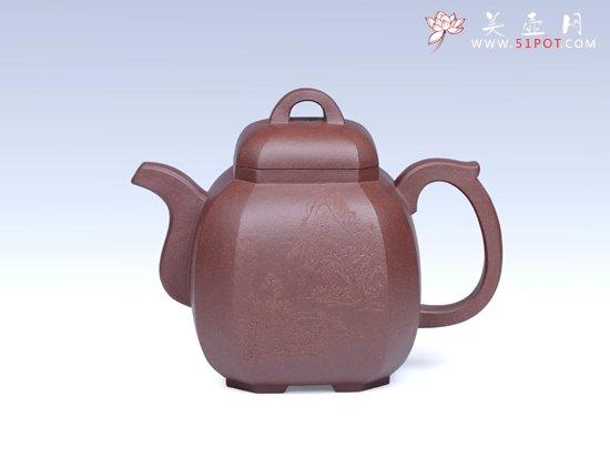 紫砂壶图片：福临八方 - 宜兴紫砂壶网