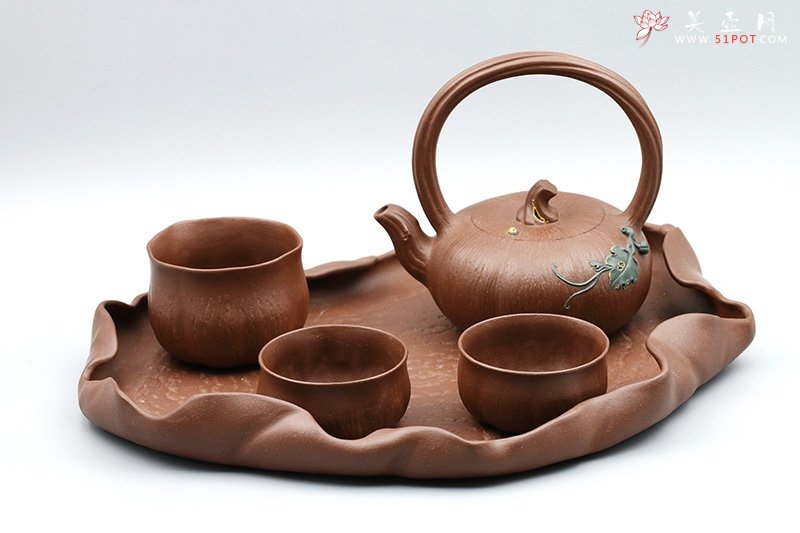 紫砂壶图片：田园情趣壶 - 宜兴紫砂壶网