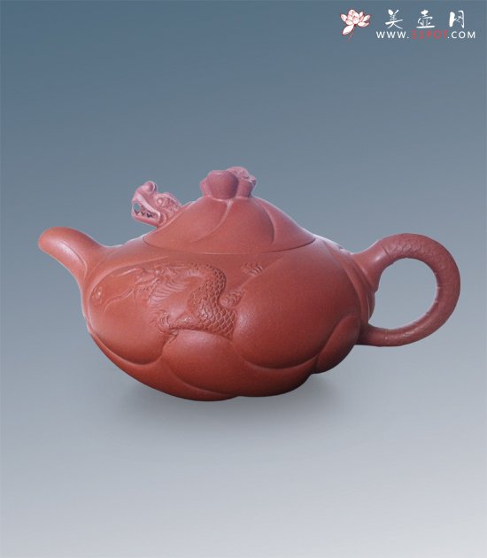 紫砂壶图片：鱼化龙 - 宜兴紫砂壶网