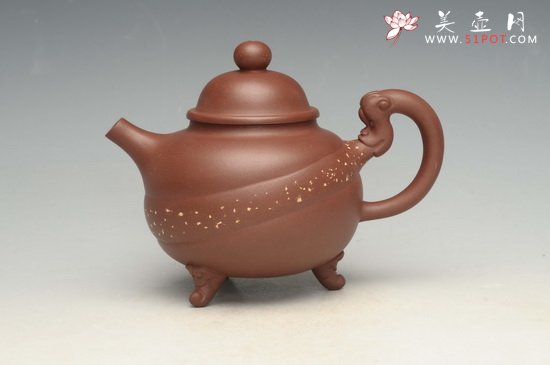 紫砂壶图片：天龙顶珠 - 宜兴紫砂壶网