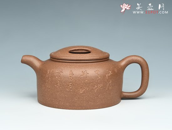 紫砂壶图片：牛盖莲子 - 宜兴紫砂壶网