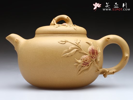 紫砂壶图片：石榴 - 宜兴紫砂壶网