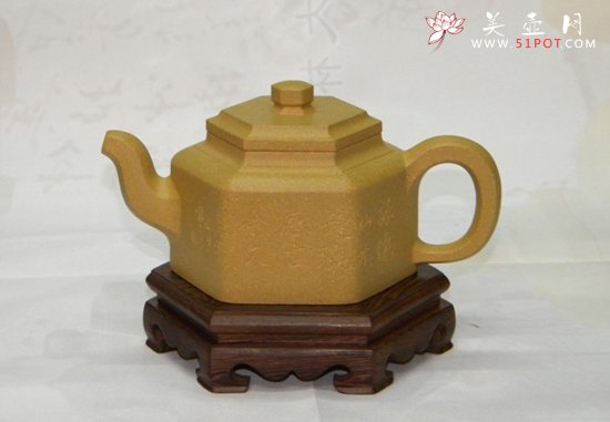 紫砂壶图片：六方井栏 - 宜兴紫砂壶网
