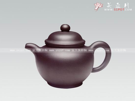 紫砂壶图片：掇只壶 - 宜兴紫砂壶网