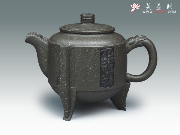 紫砂壶图片：三足鼎 - 宜兴紫砂壶网