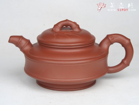 紫砂壶图片：双线竹鼓（大）  ... - 宜兴紫砂壶网
