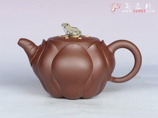 紫砂壶图片：荷叶莲子 - 宜兴紫砂壶网
