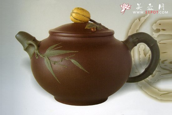 紫砂壶图片：翠竹留香 - 宜兴紫砂壶网