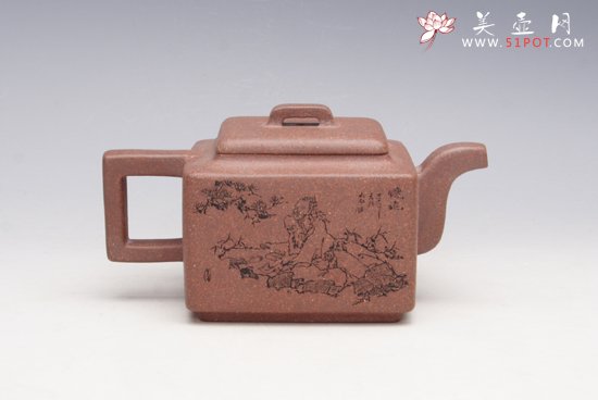 紫砂壶图片：亚明四方 - 宜兴紫砂壶网