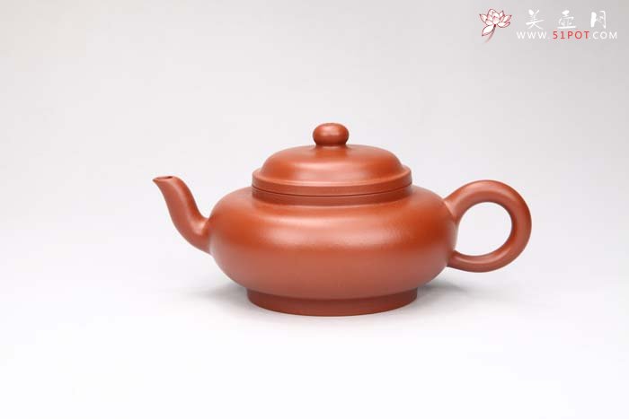 紫砂壶图片：盘春 朱泥 - 宜兴紫砂壶网