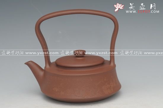 紫砂壶图片：心意提梁 - 宜兴紫砂壶网