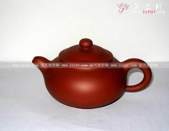 紫砂壶图片：扁潘壶 - 宜兴紫砂壶网