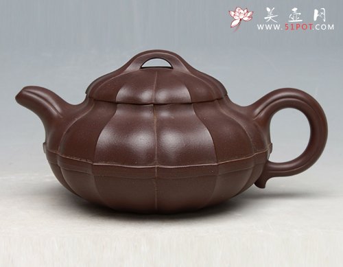 紫砂壶图片：菱花仿古 - 宜兴紫砂壶网