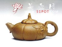 紫砂壶图片：南瓜壶 - 宜兴紫砂壶网