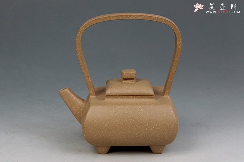 紫砂壶图片：四方提梁 - 宜兴紫砂壶网