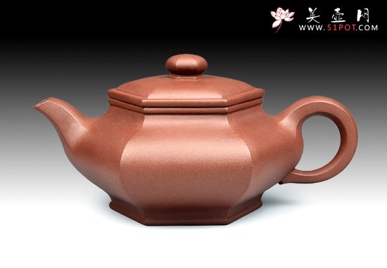 紫砂壶图片：13 六方虚扁 - 宜兴紫砂壶网