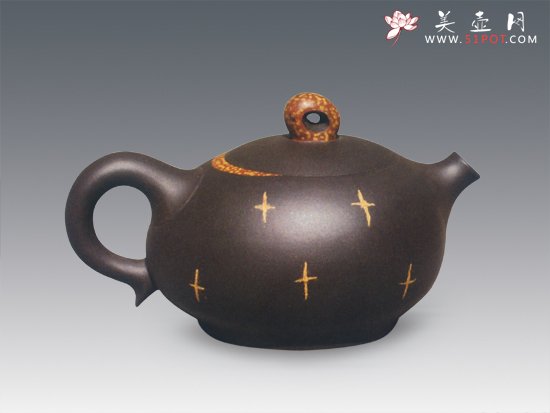 紫砂壶图片：弦月飘香 - 宜兴紫砂壶网