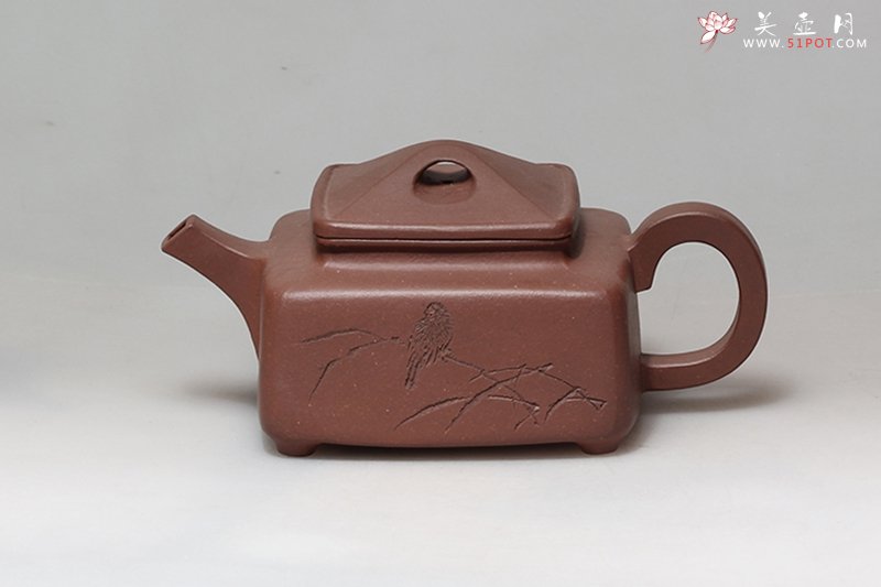 紫砂壶图片：四方石瓢 - 宜兴紫砂壶网
