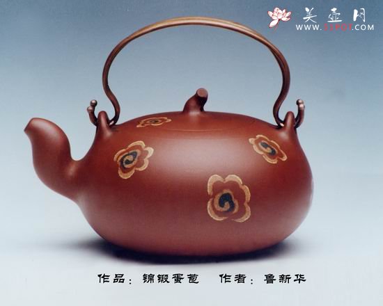 紫砂壶图片：锦缎蛋苞 - 宜兴紫砂壶网