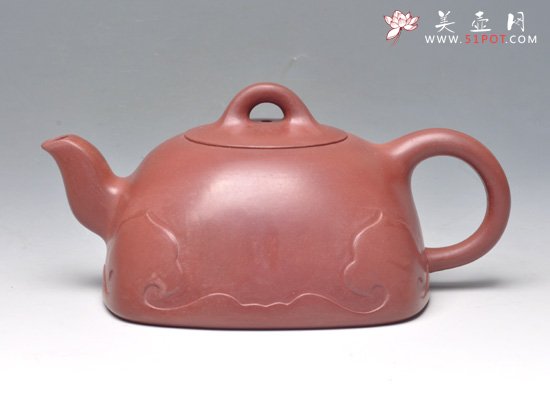 紫砂壶图片：明月如意 清水泥 350cc - 宜兴紫砂壶网