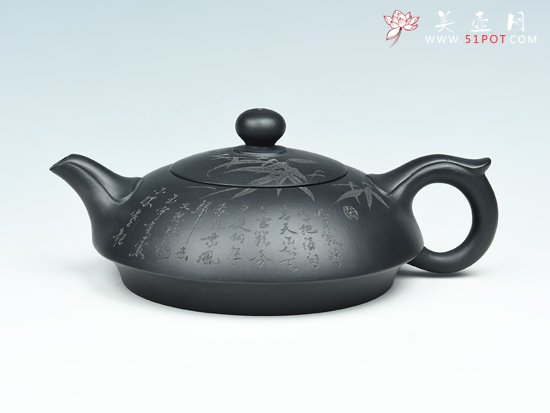 紫砂壶图片：清风竹影 - 宜兴紫砂壶网