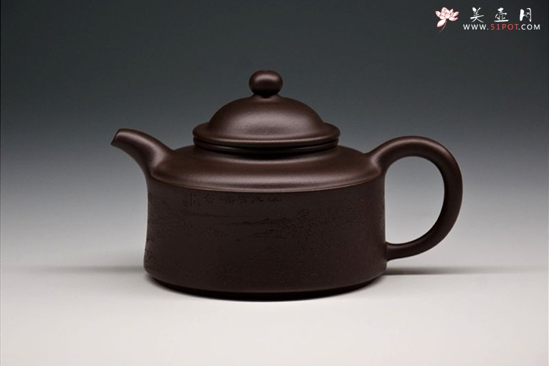 紫砂壶图片：花翎壶 - 宜兴紫砂壶网