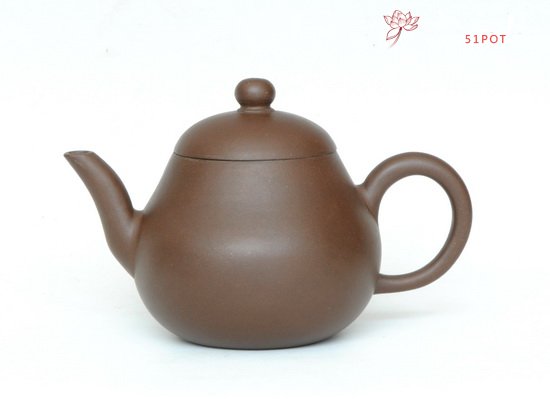 紫砂壶图片：梨形水平（全手工） - 宜兴紫砂壶网