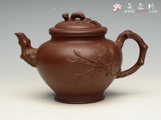 紫砂壶图片：报春 泥料：底槽清 280cc - 宜兴紫砂壶网