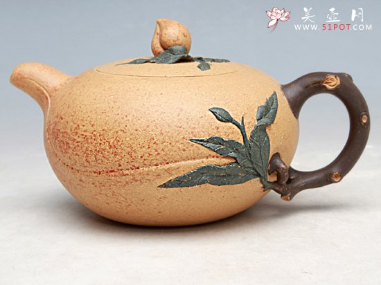 紫砂壶图片：寿桃 - 宜兴紫砂壶网