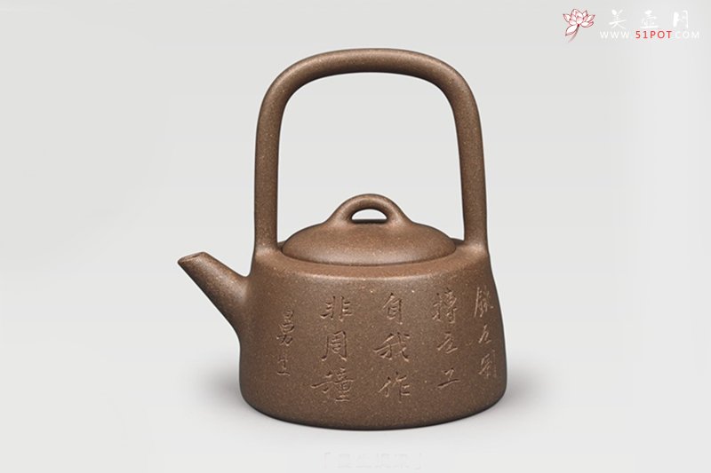 紫砂壶图片：曼生提梁 - 宜兴紫砂壶网