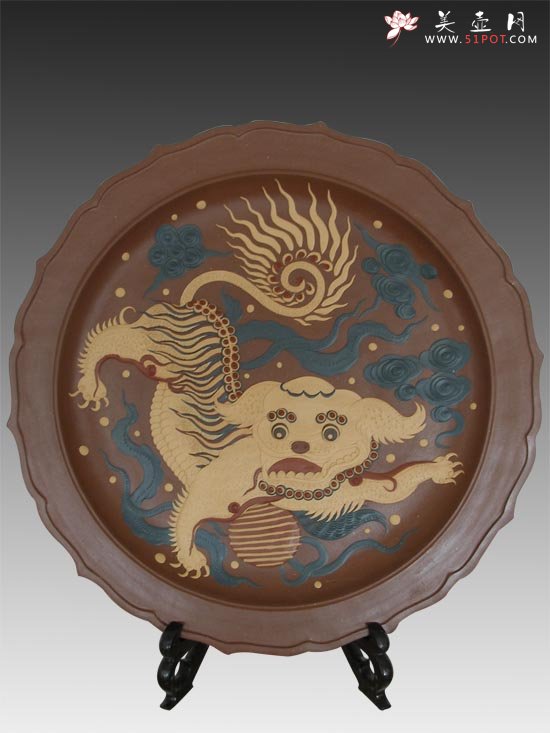 紫砂壶图片：喜狮 - 宜兴紫砂壶网