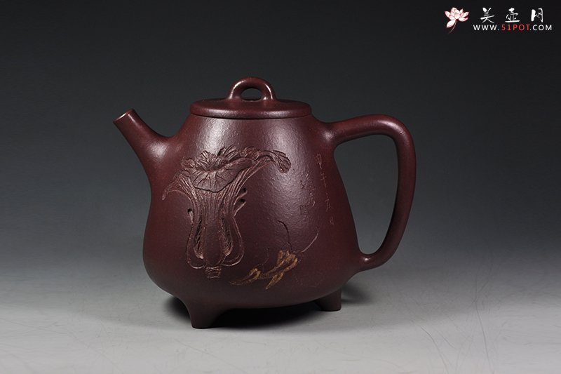 紫砂壶图片：高石瓢壶 - 宜兴紫砂壶网