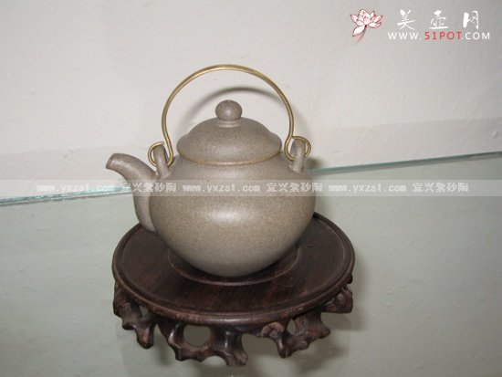 紫砂壶图片：福秋提梁 - 宜兴紫砂壶网