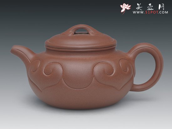 紫砂壶图片：仿古如意 - 宜兴紫砂壶网
