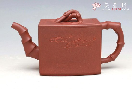 紫砂壶图片：一片竹 - 宜兴紫砂壶网