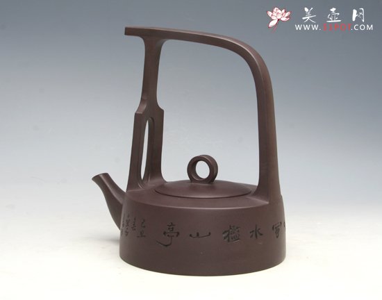 紫砂壶图片：鹧鸪提梁 - 宜兴紫砂壶网