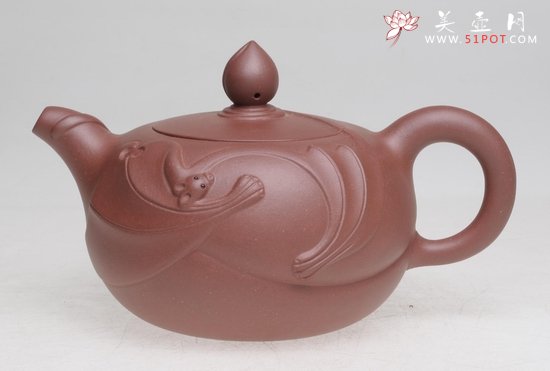 紫砂壶图片：福寿 - 宜兴紫砂壶网