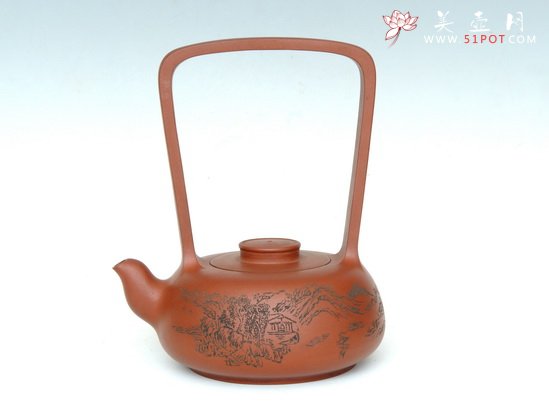 紫砂壶图片：永乐提梁 - 宜兴紫砂壶网