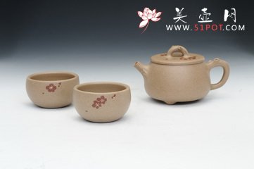 紫砂壶图片：吉祥瓢（吉祥制，王玉美绘） - 宜兴紫砂壶网