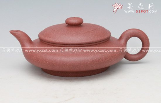 紫砂壶图片：神灯虚扁 - 宜兴紫砂壶网