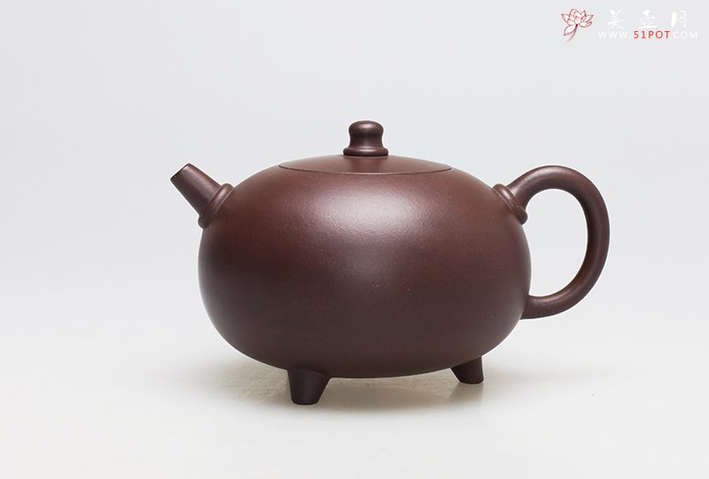 紫砂壶图片：三足熙圆 - 宜兴紫砂壶网